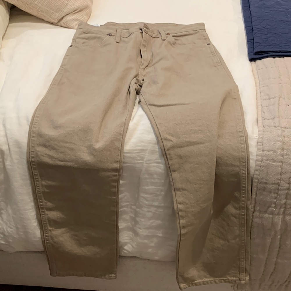 Khaki Wrangler Jeans original fit 32x30